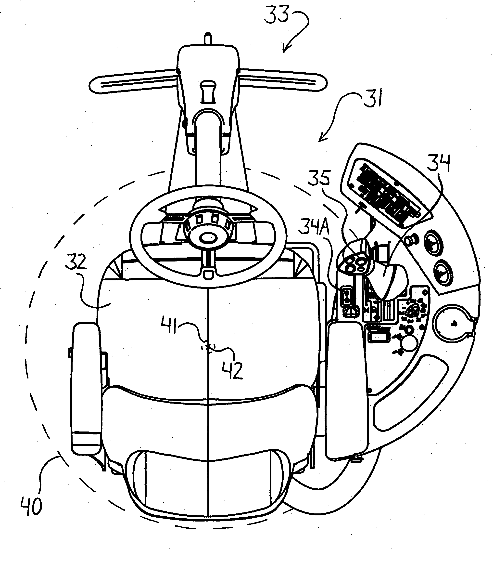 Tractor with reversible operator position for operation and transport