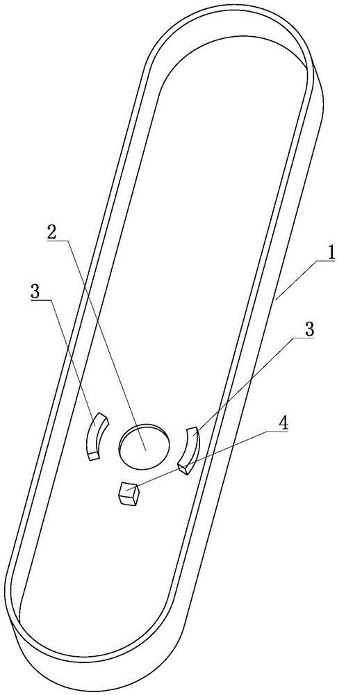 Door lock handle reversing device