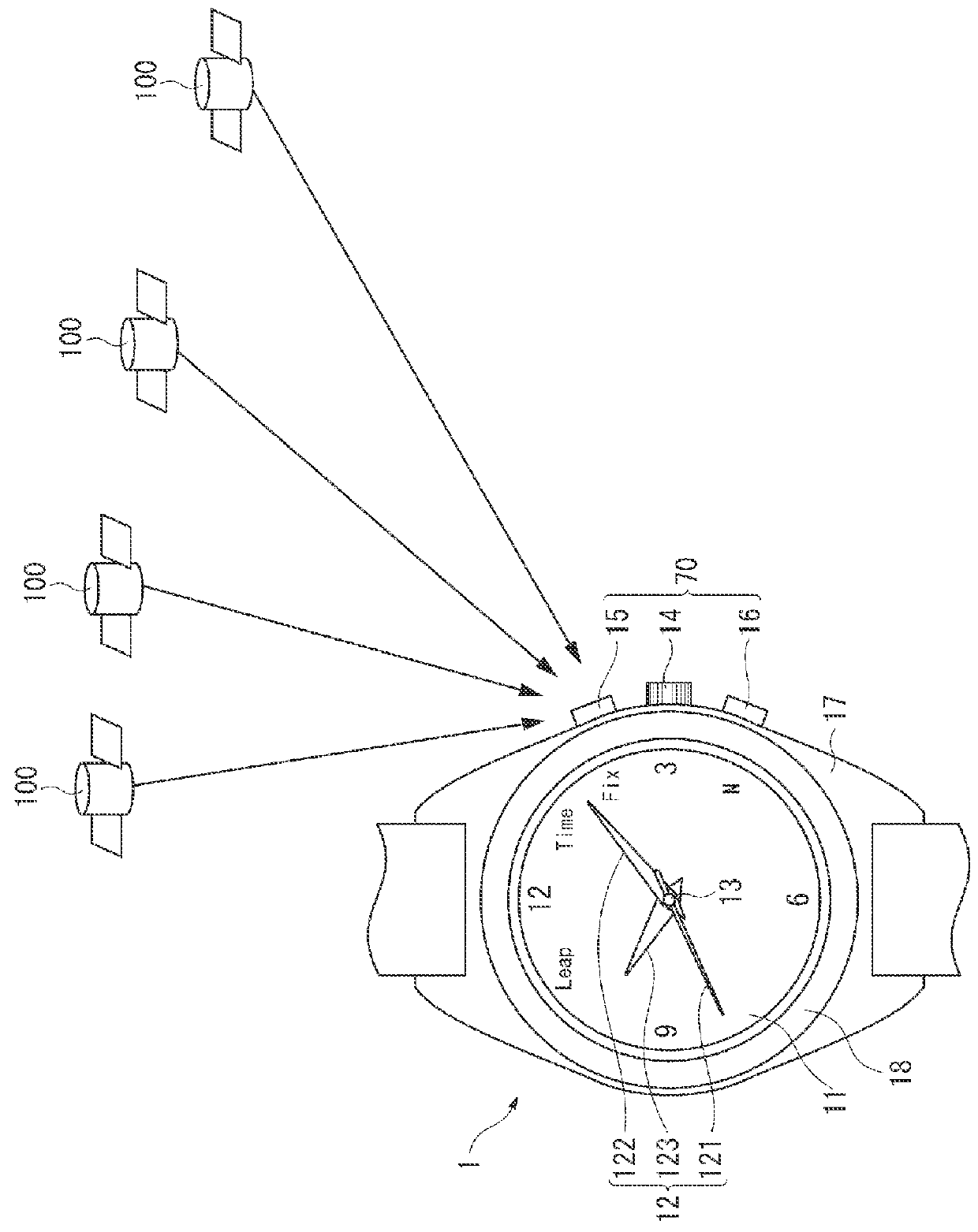 Electronic timepiece and method for controlling display operation of electronic timepiece