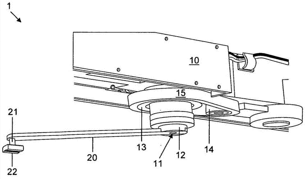 Sliding-rod sweep wing actuator