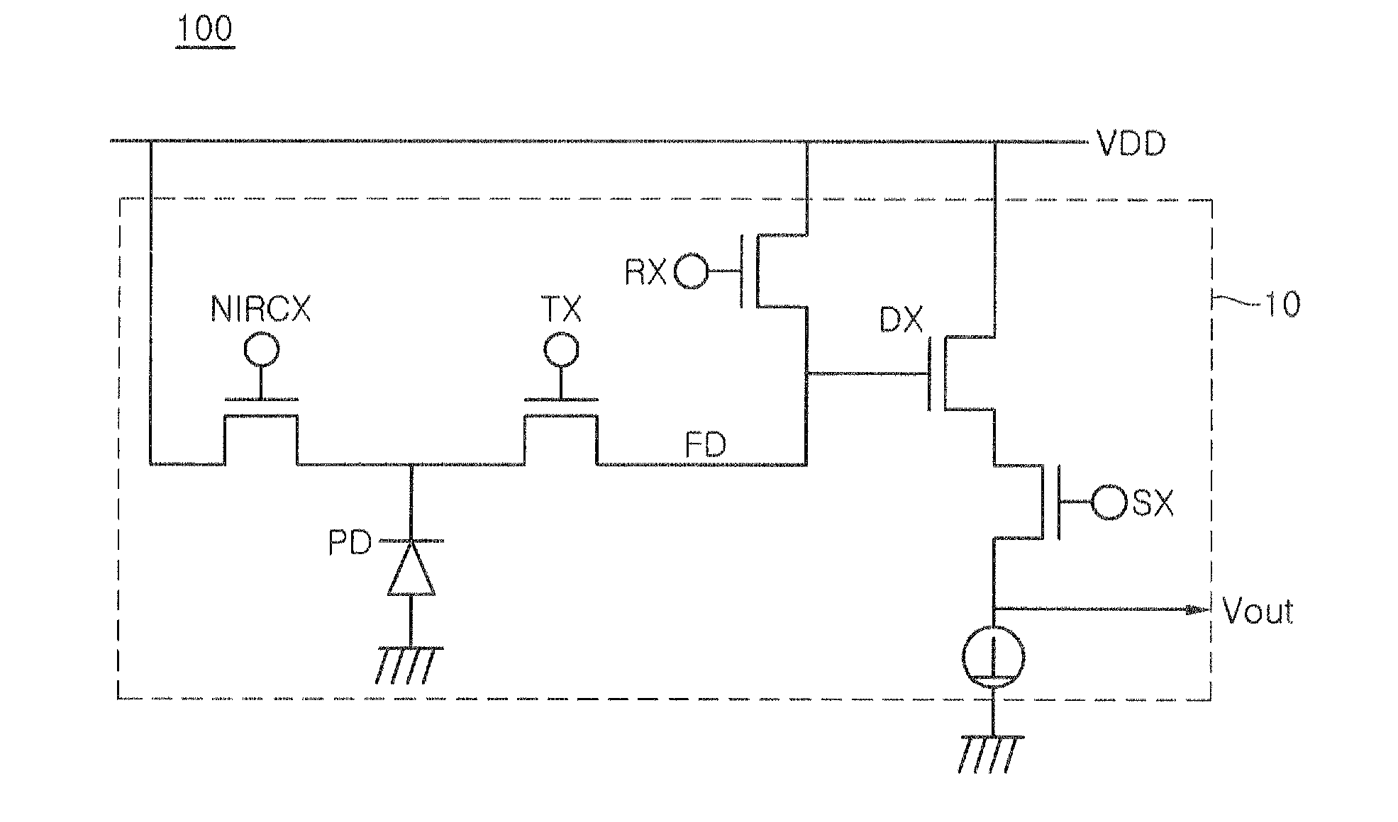 Pixel, pixel array, image sensor including the same, method for operating the image sensor