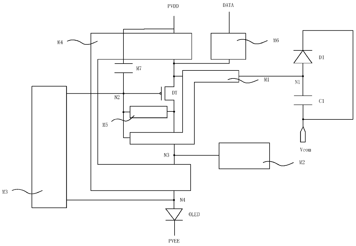 Light sensation driving circuit, driving method thereof and display device