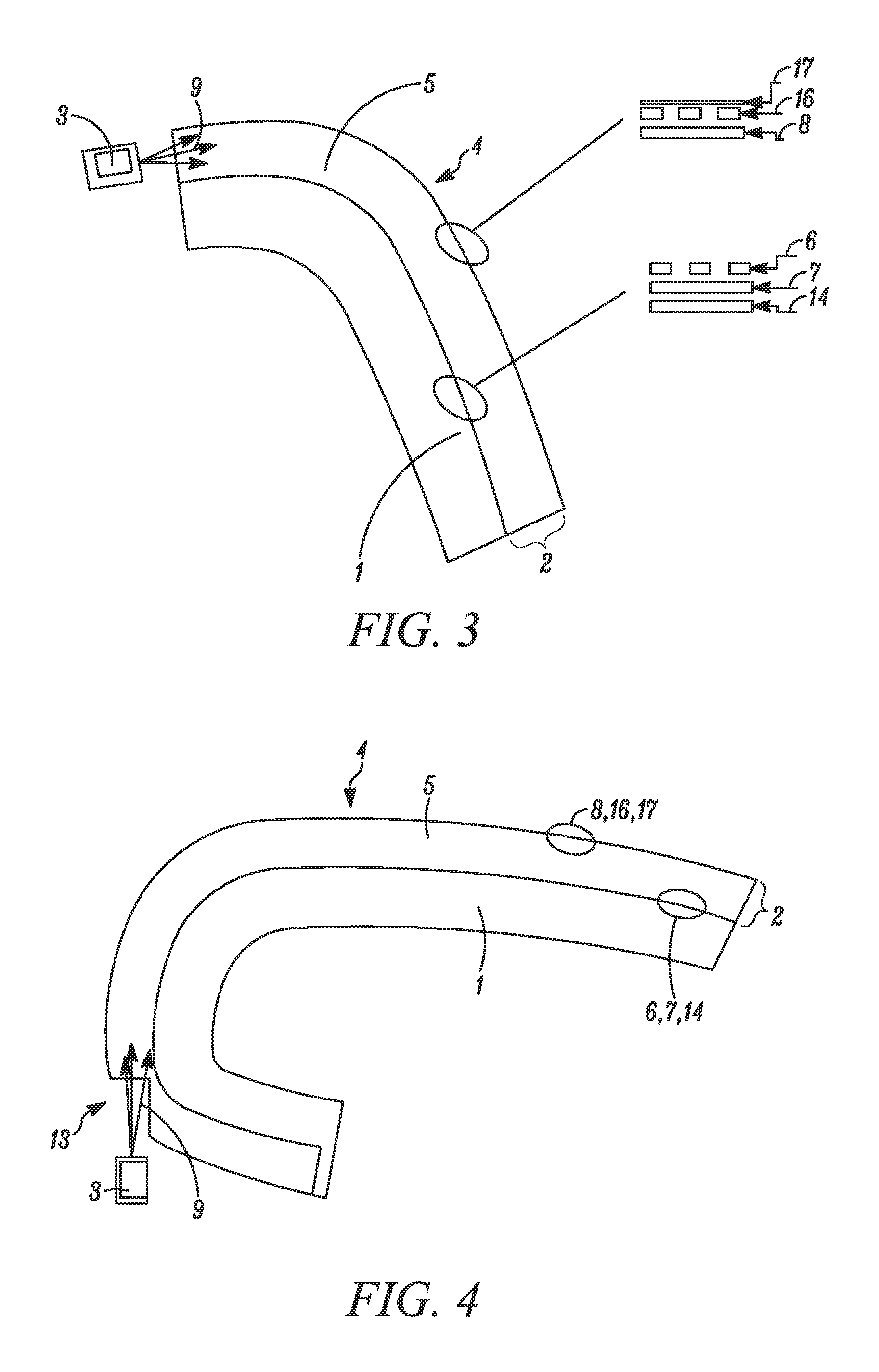 Equipment part having luminous visible side