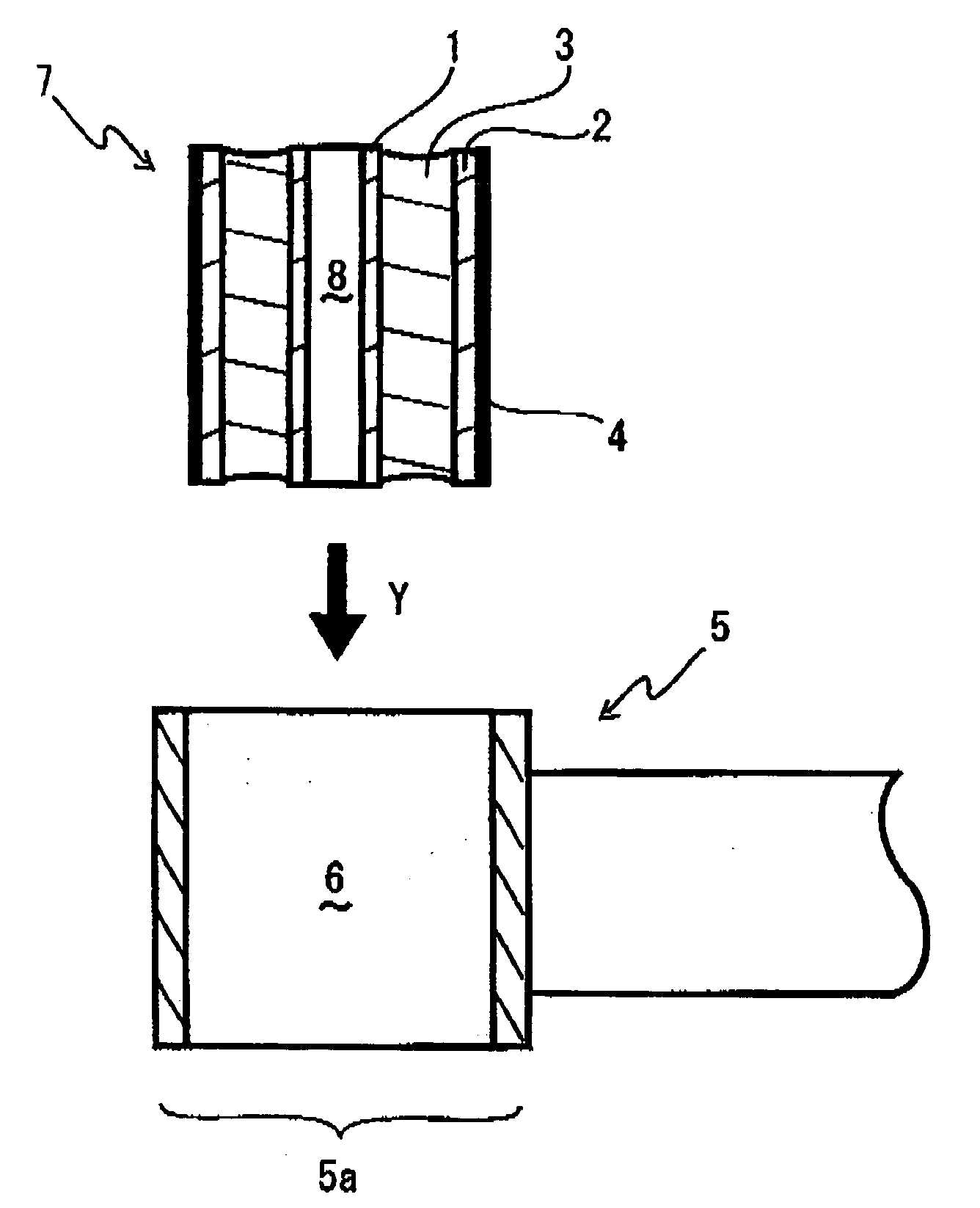 Vibration damping rubber bushing