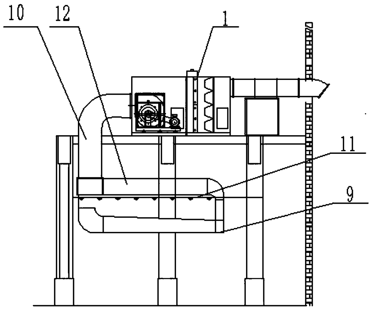 Ventilating system for fluorescent detection