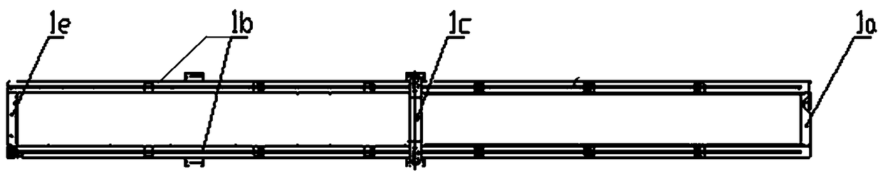 Double-beam walking-type bridge girder erection machine used for box girder erection and compatible with G-series high-speed train single-line and double-line girder erection