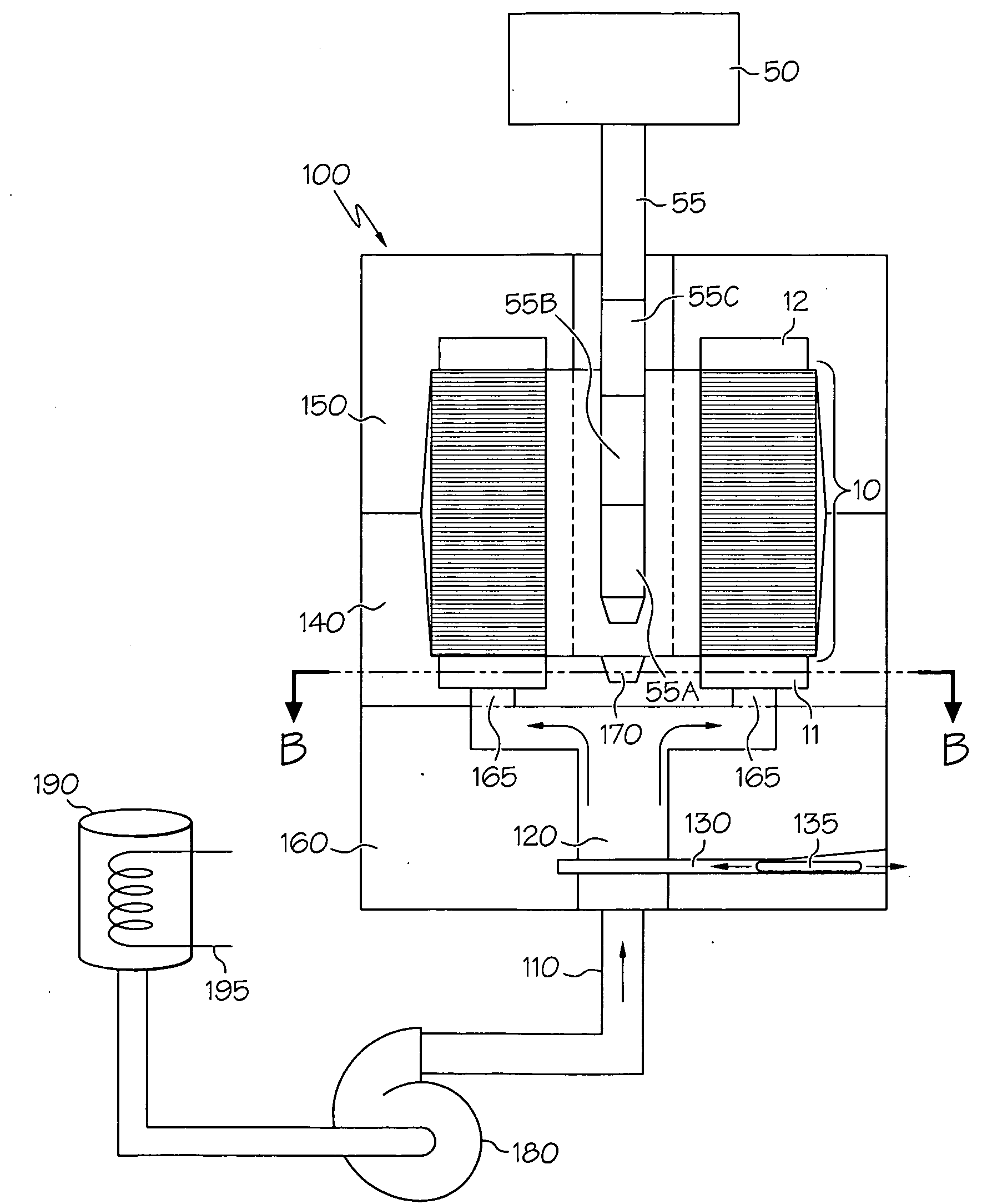 Pressure casting of electric rotors