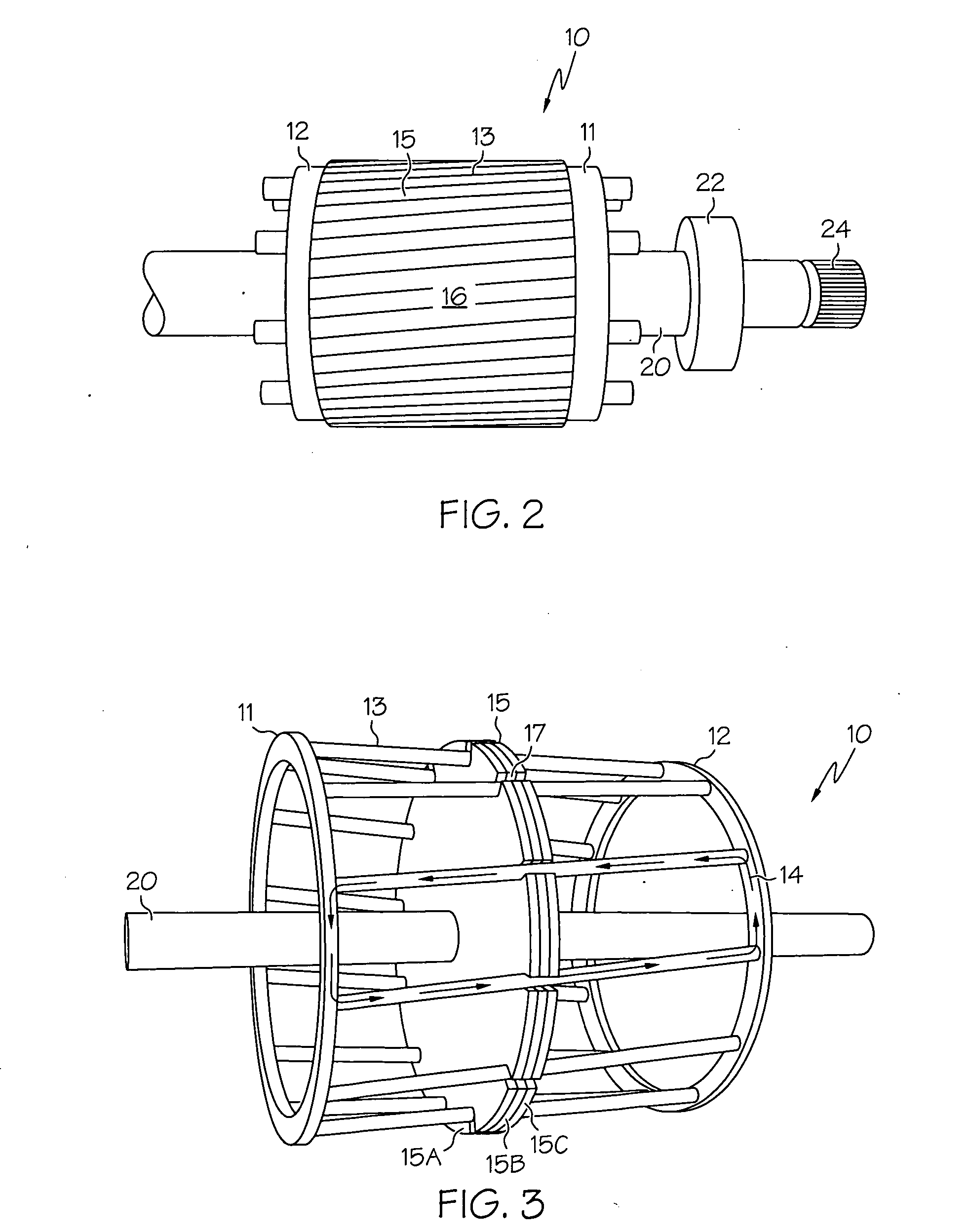 Pressure casting of electric rotors