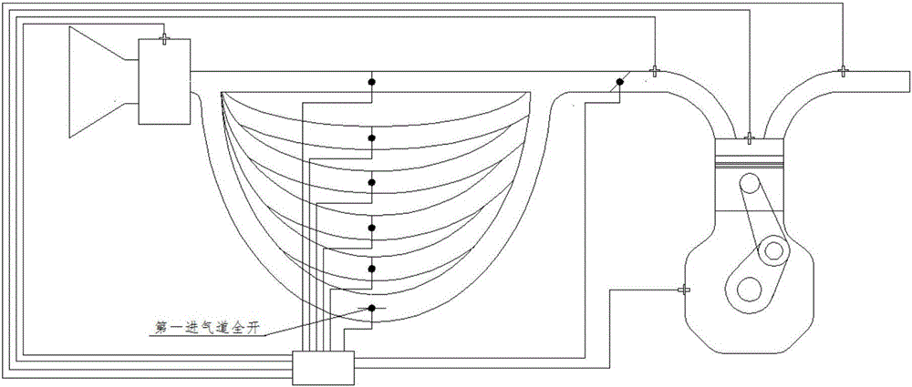 A device for optimizing engine torque based on intake pressure wave