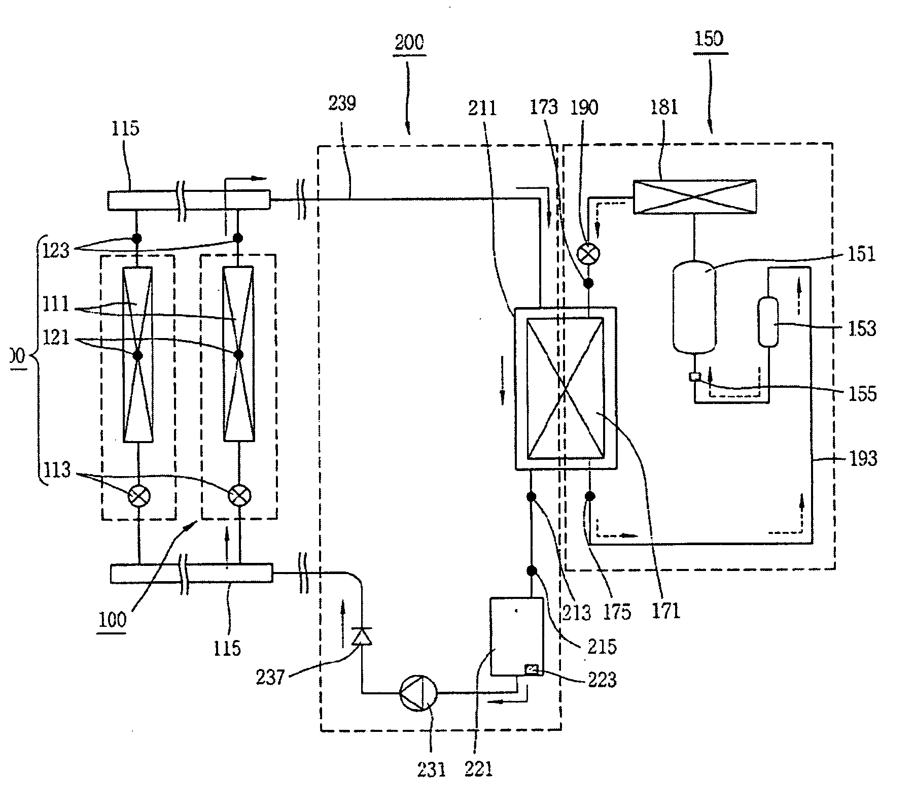 Second-refrigerant pump driving type air conditioner