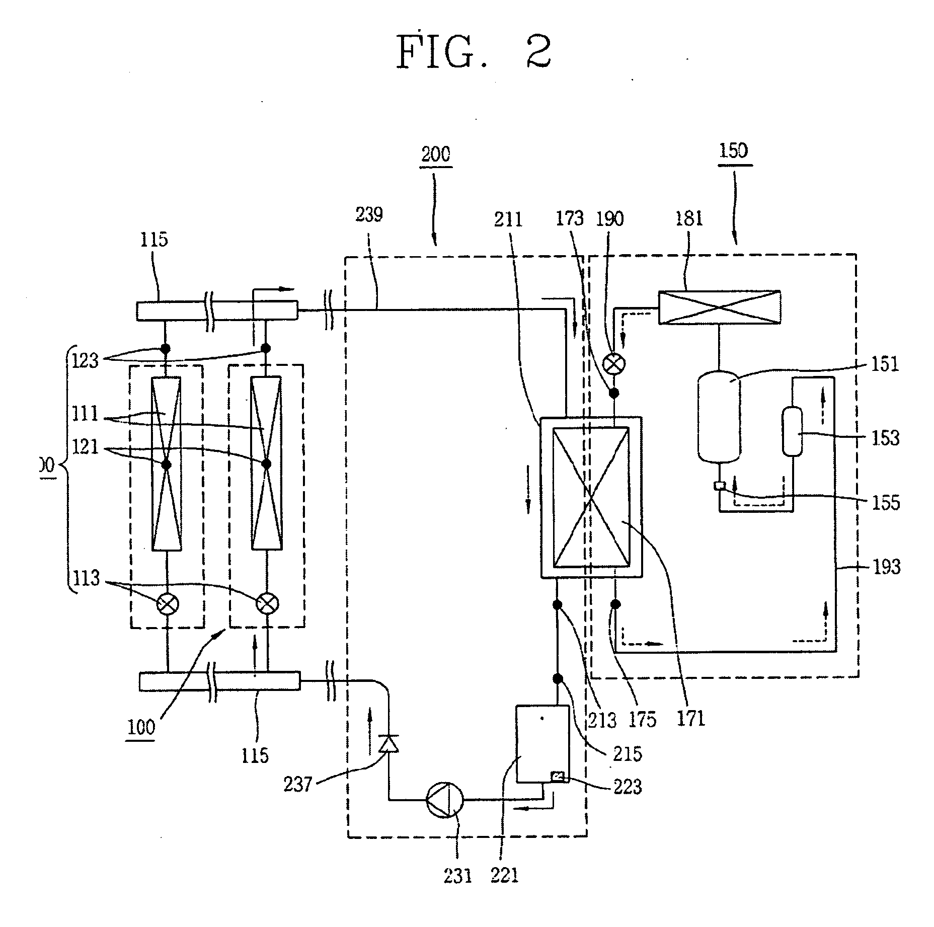 Second-refrigerant pump driving type air conditioner