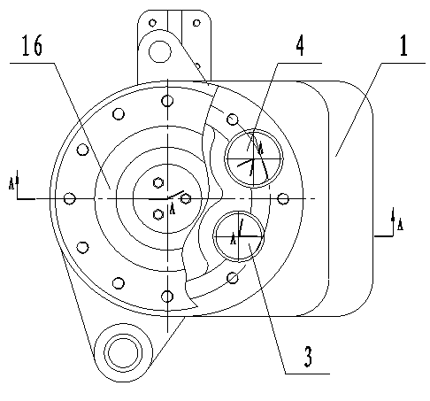 Monorail crane speed reducer lubricated through positive and negative rotation