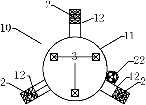 Riser support device under ultra-deep sea water