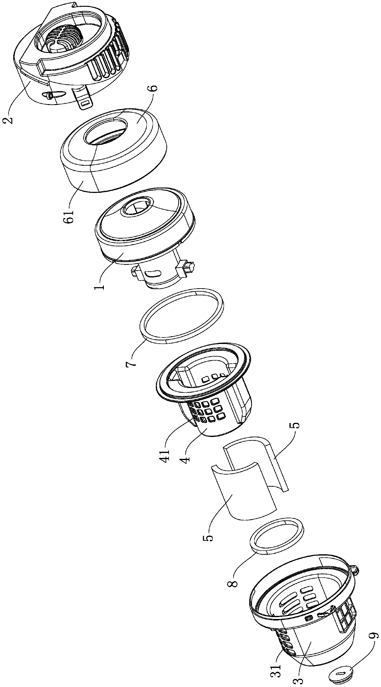 Negative pressure device with noise reduction structure