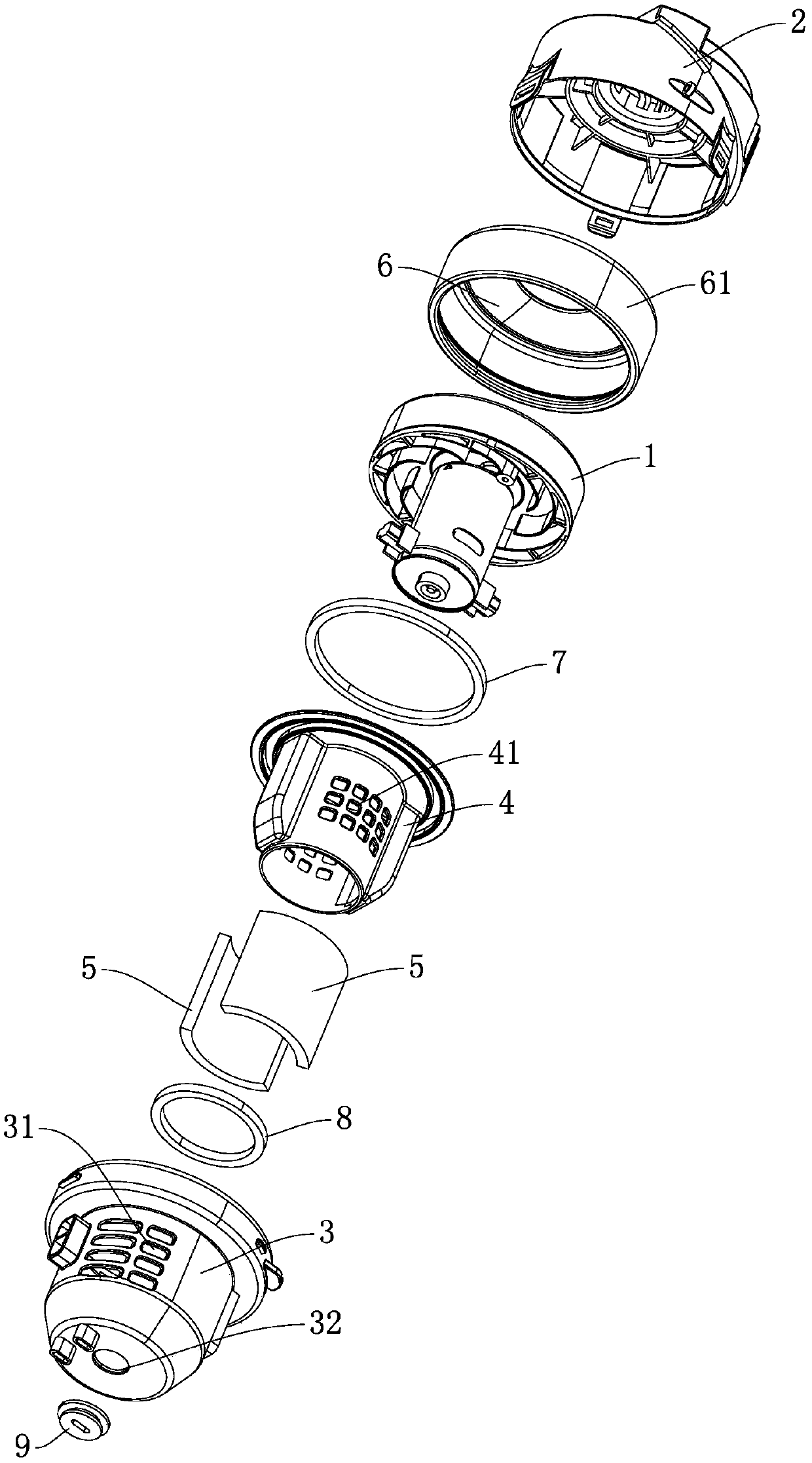 Negative pressure device with noise reduction structure