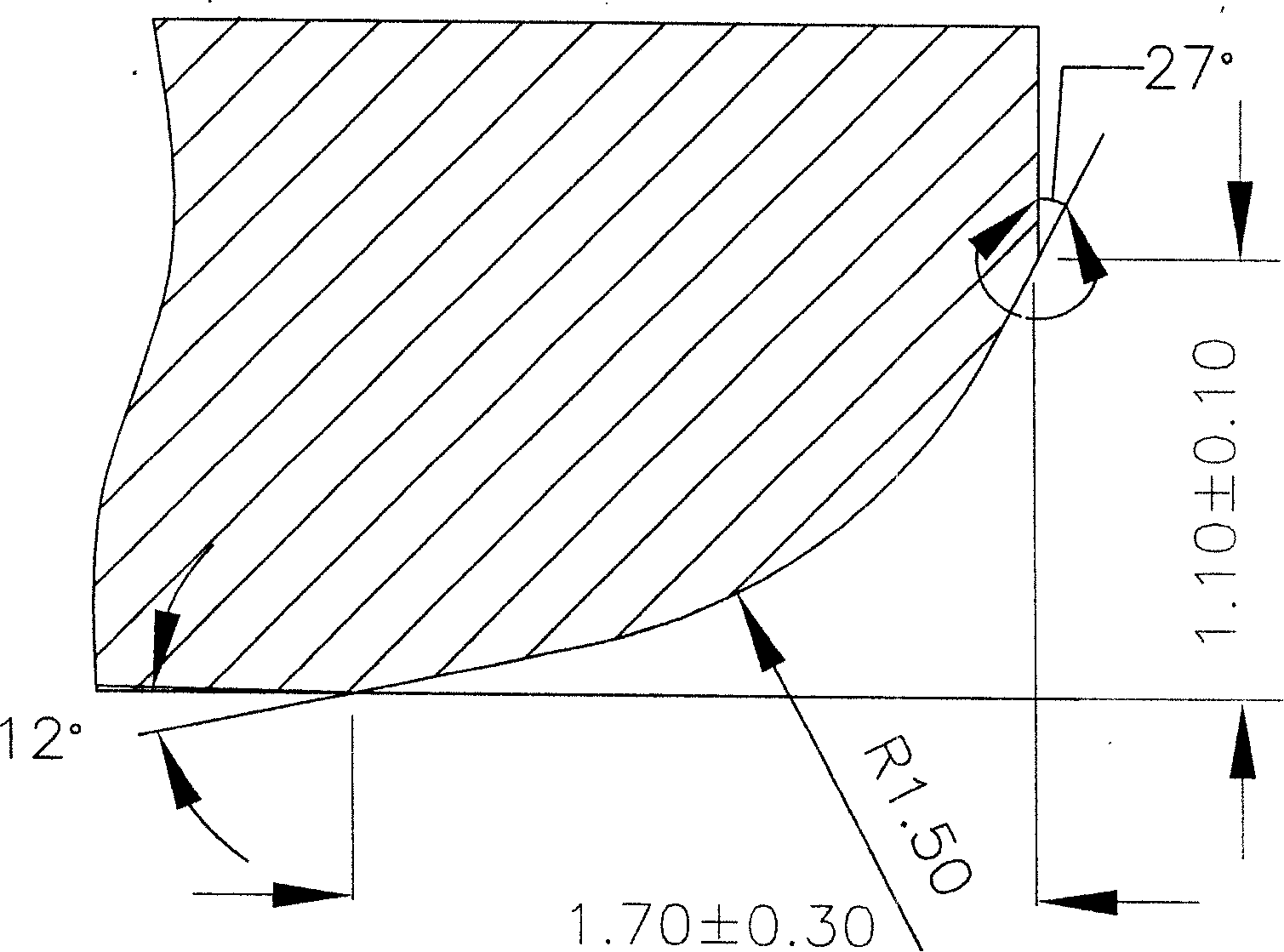 Method for using forming rollers high-efficiency process bearing channel cutting tool