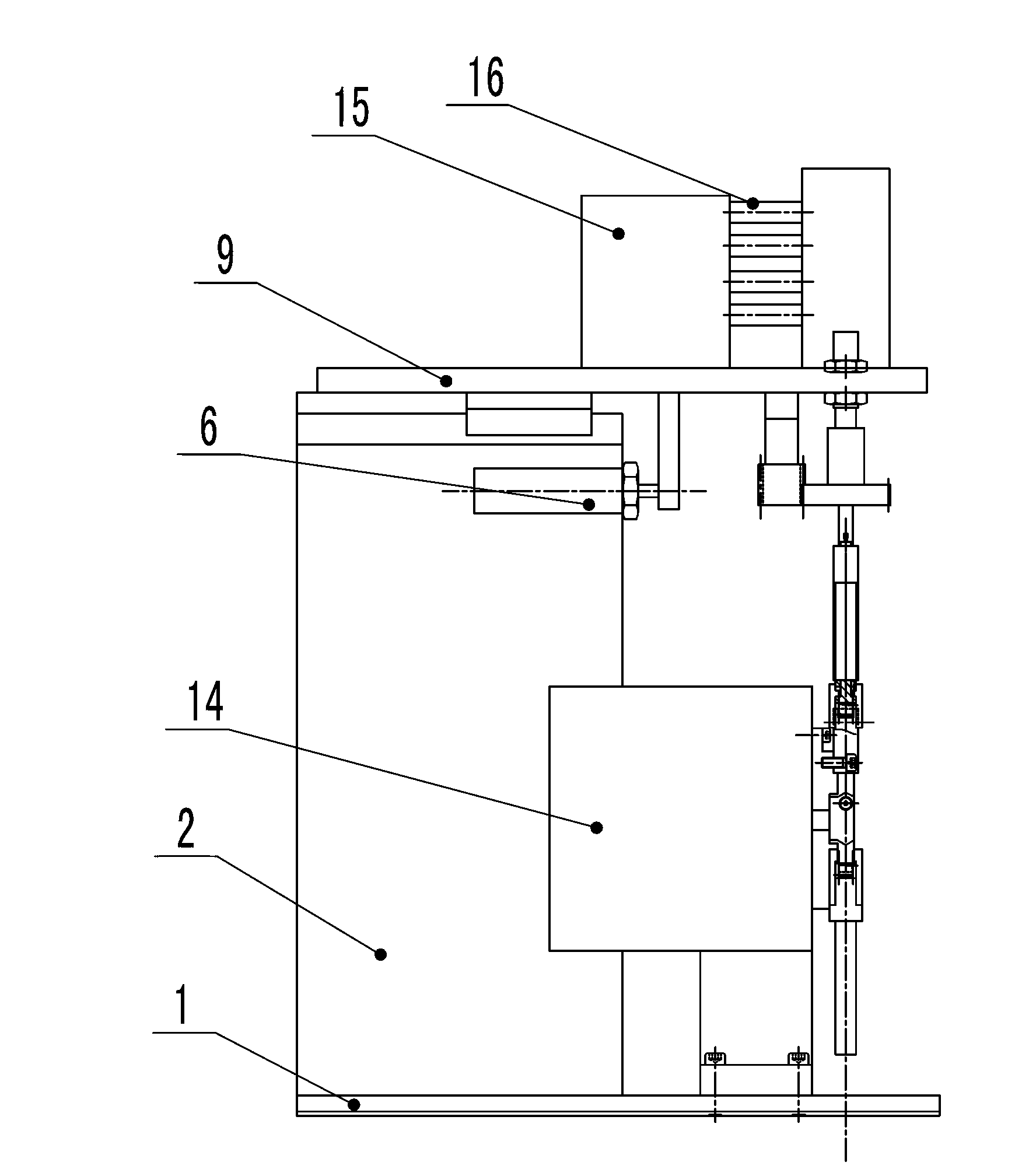 Automatic adjusting device of flame height of lighter