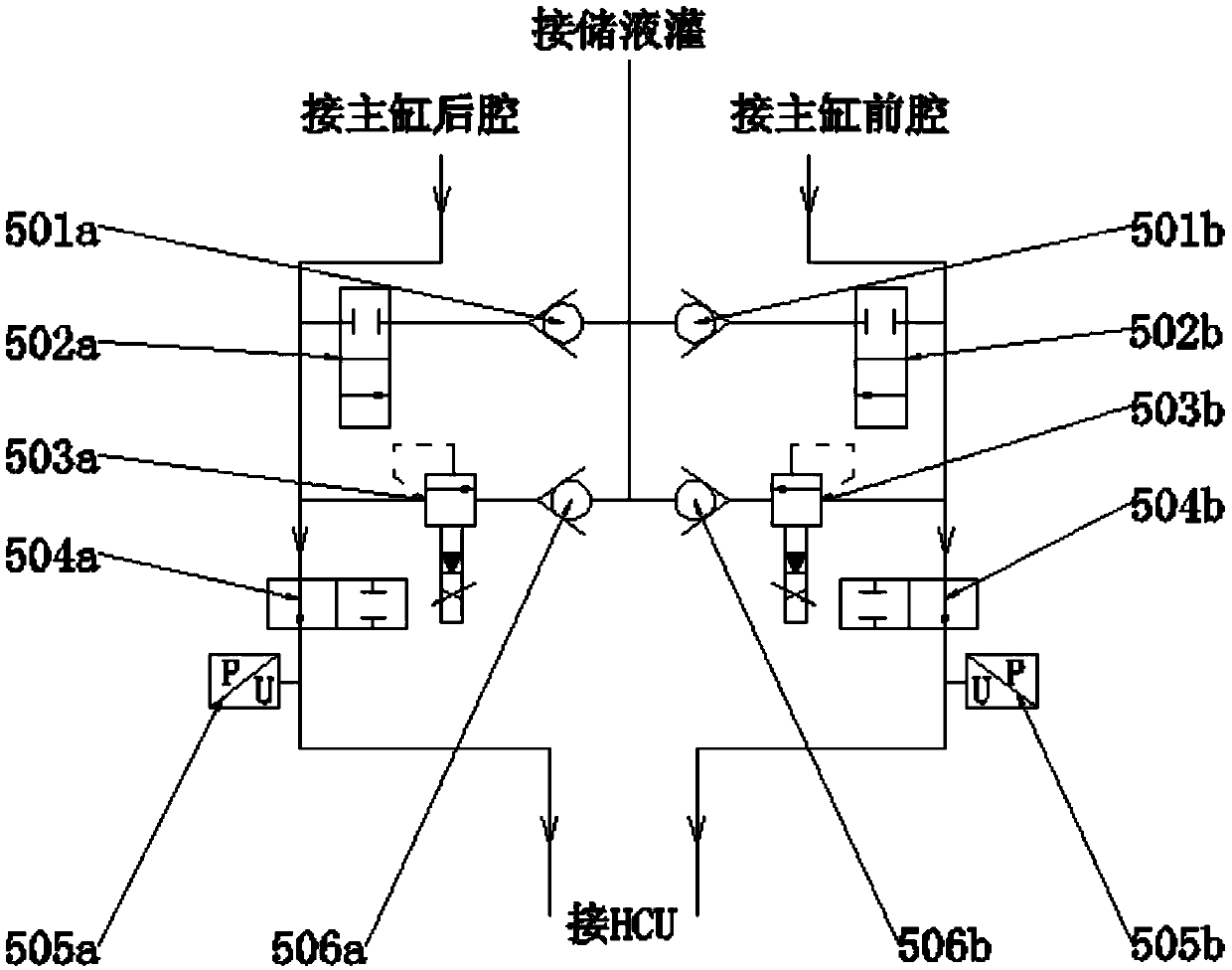 Electric power-assisted braking system with arbitrary decoupling degrees of freedom for electric vehicles