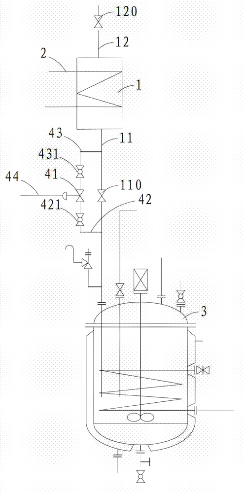 Condensed reflux device of epoxy reactor