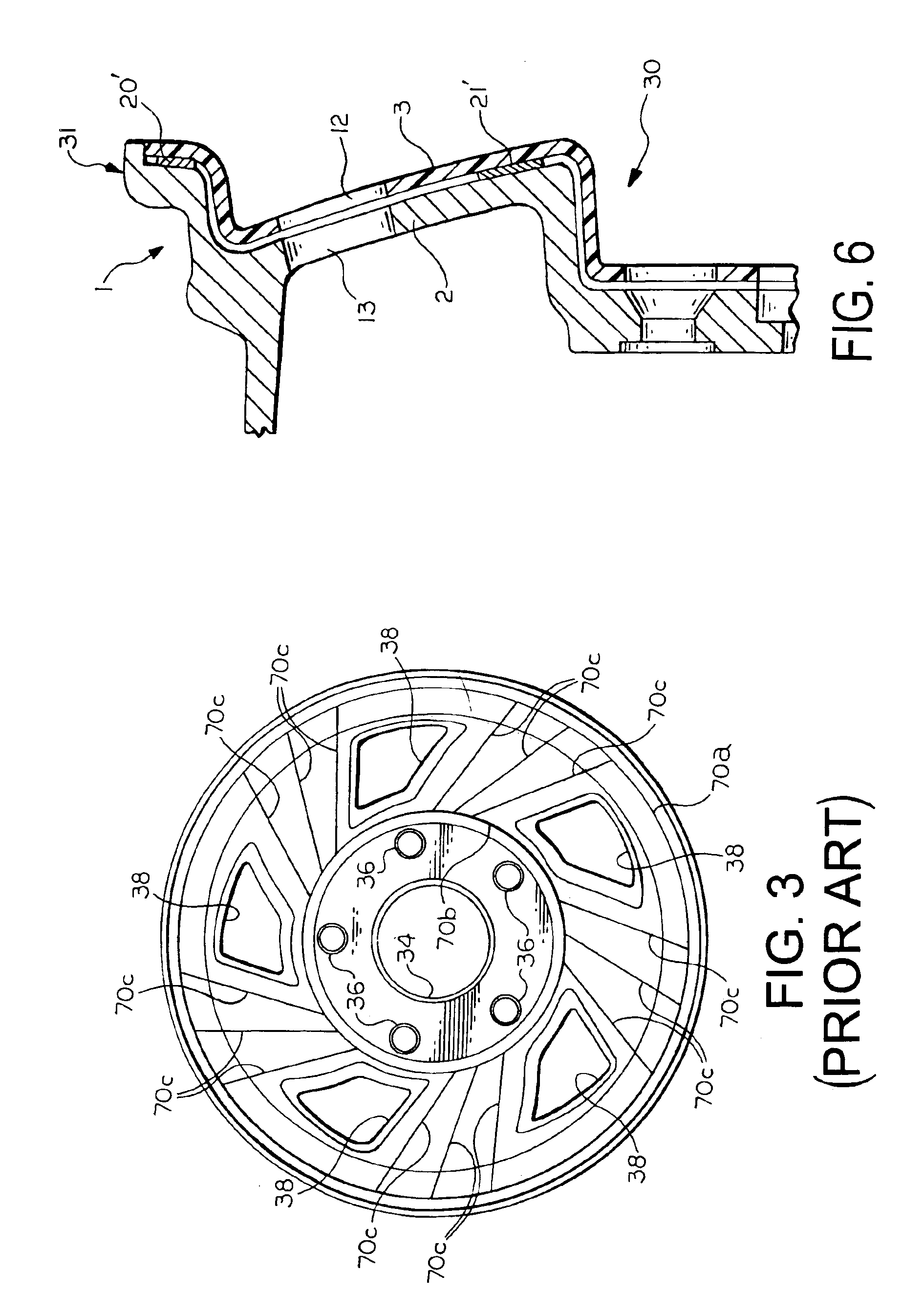 Adhesive patterns for vehicle wheel assemblies