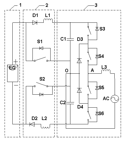 Three-level half-bridge photovoltaic grid connected inverter