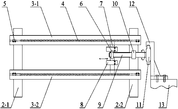 Single side drive reed traverse mechanism