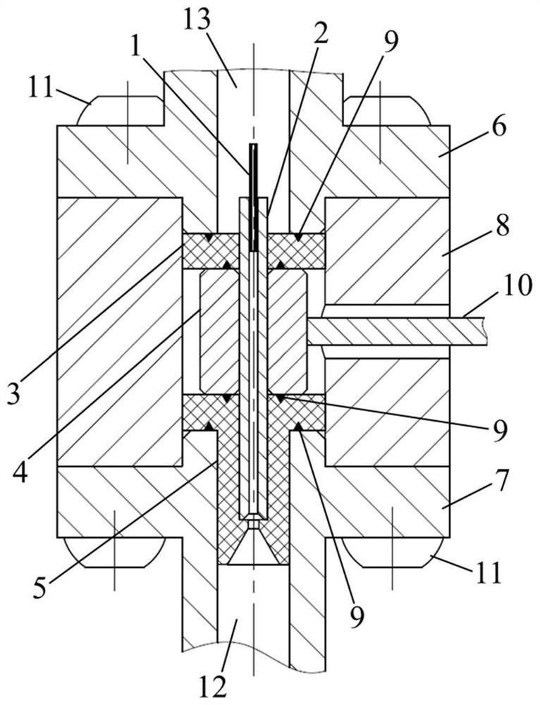 A nozzle assembly for a miniature hydrogen flame ionization detector