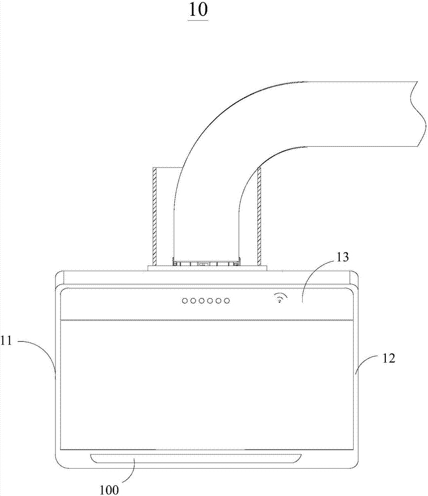 Oil level detection method, oil level detection device and range hood