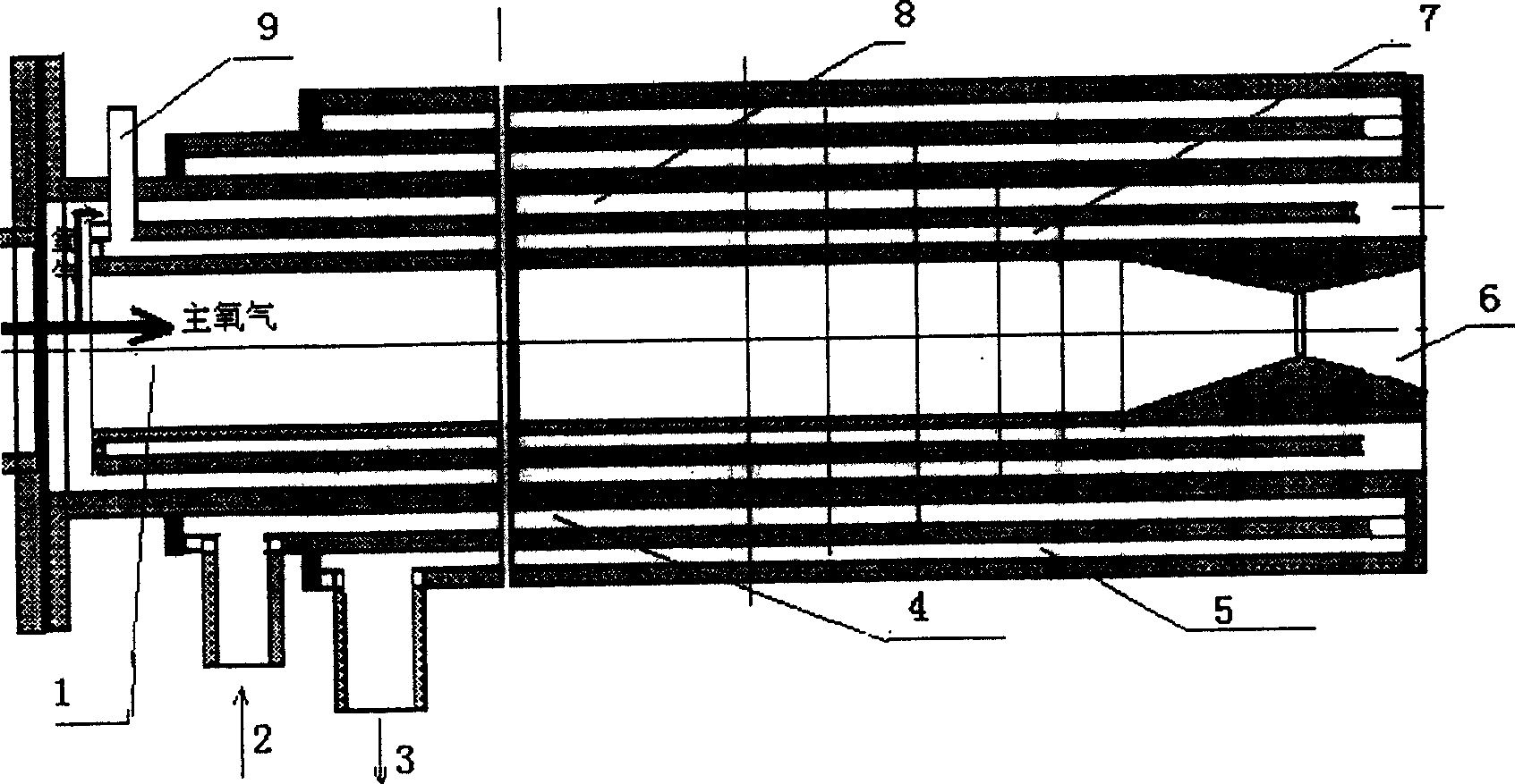 Oxygen blowing apparatus for smelting steel, technology and application