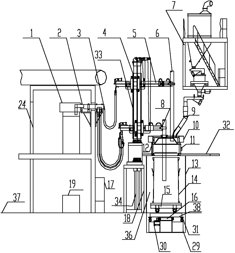 Novel fused magnesia smelting electric arc furnace