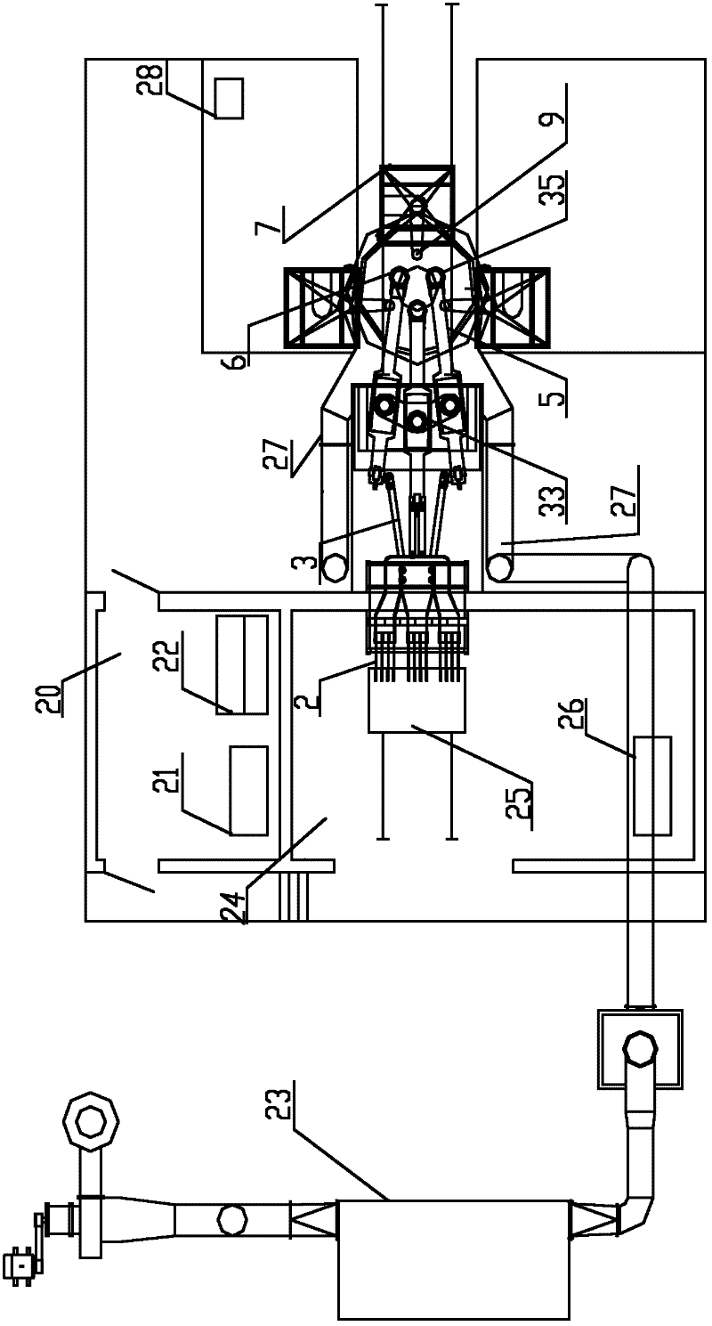 Novel fused magnesia smelting electric arc furnace