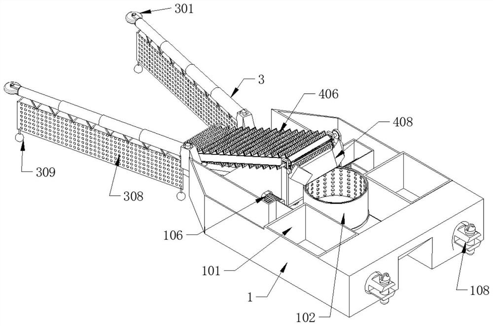 Environment-friendly waste salvaging device for water body pollution