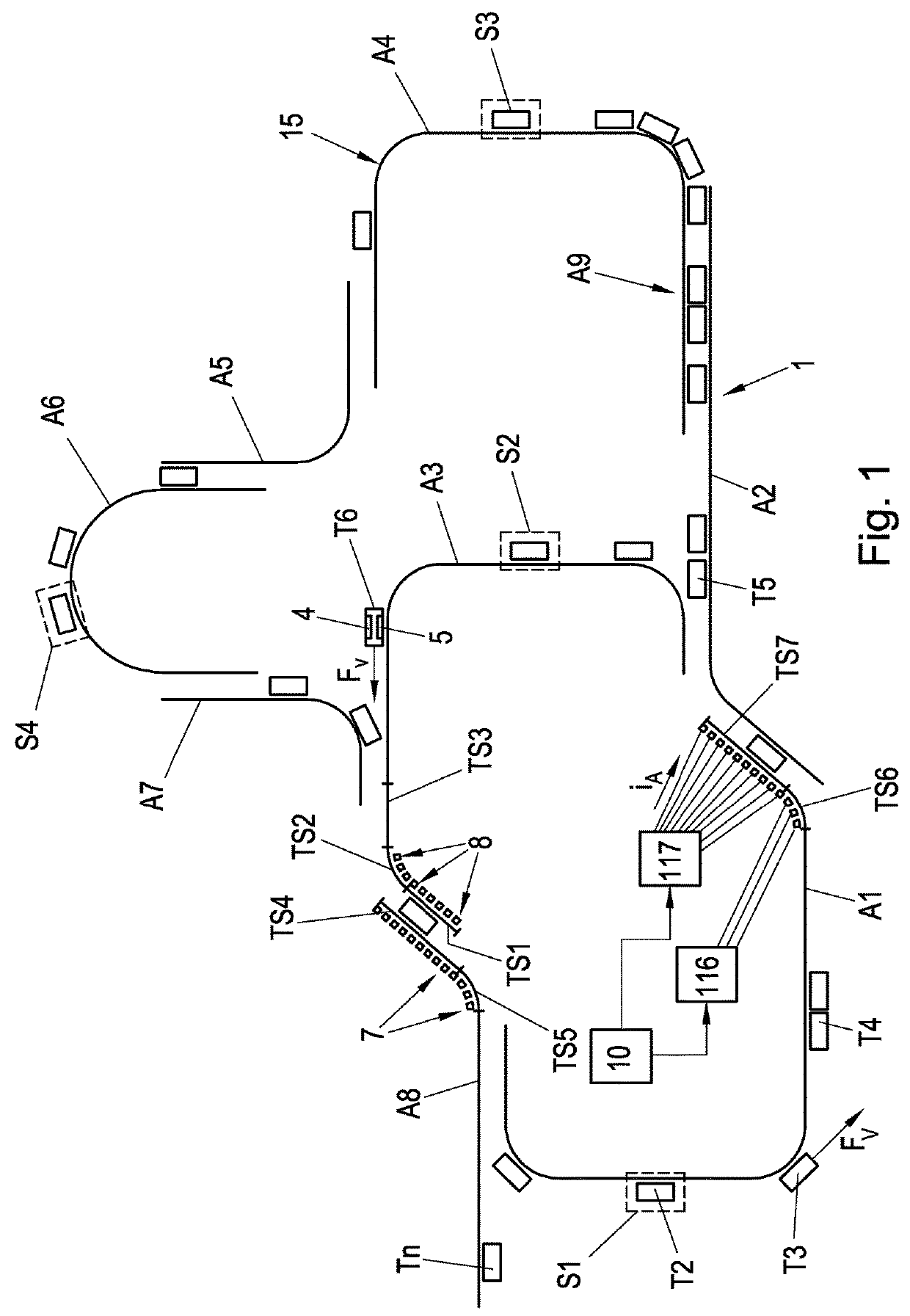 Method for controlling the normal force of a transport unit of a long stator linear motor