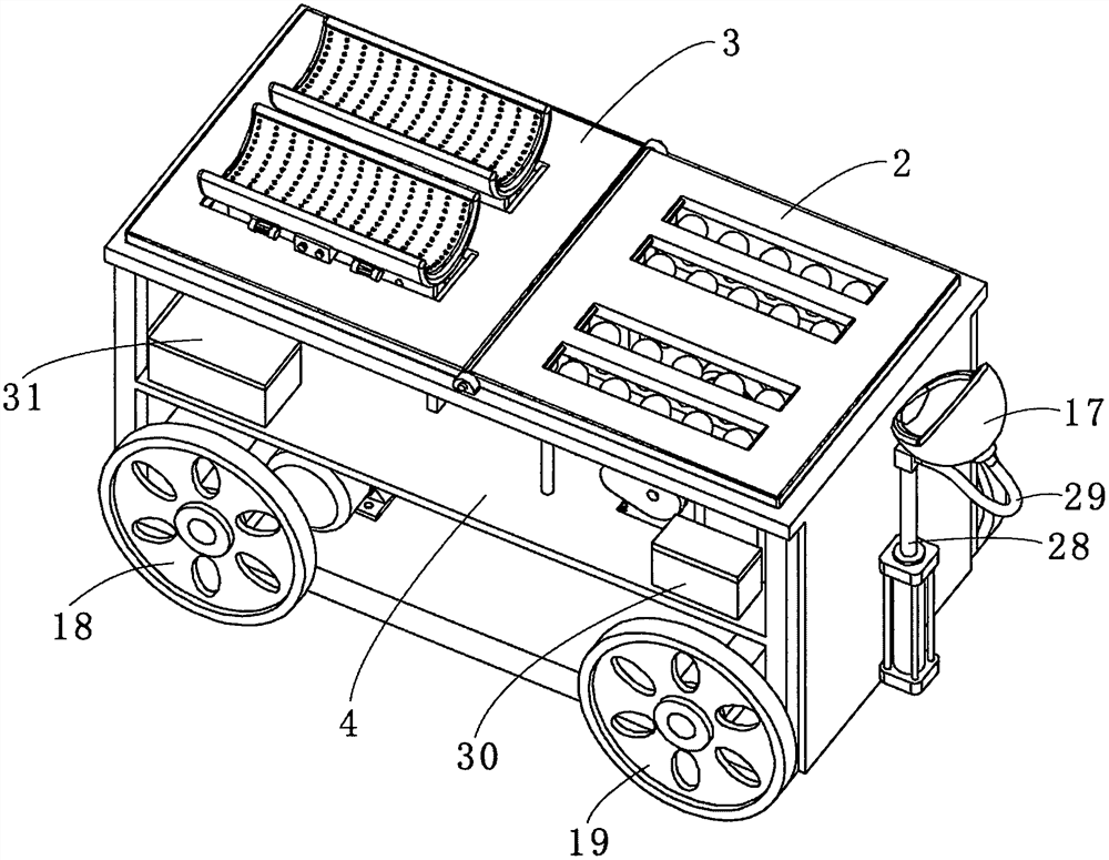 Auxiliary massage and nursing device for neurology department