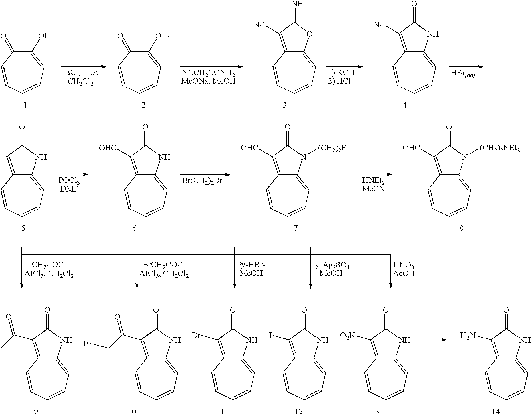 Azaazulene compounds