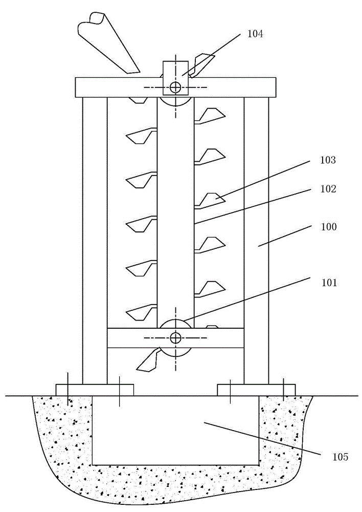 Vertical self-adaptive friction speed limiting material conveying device for preventing gear release