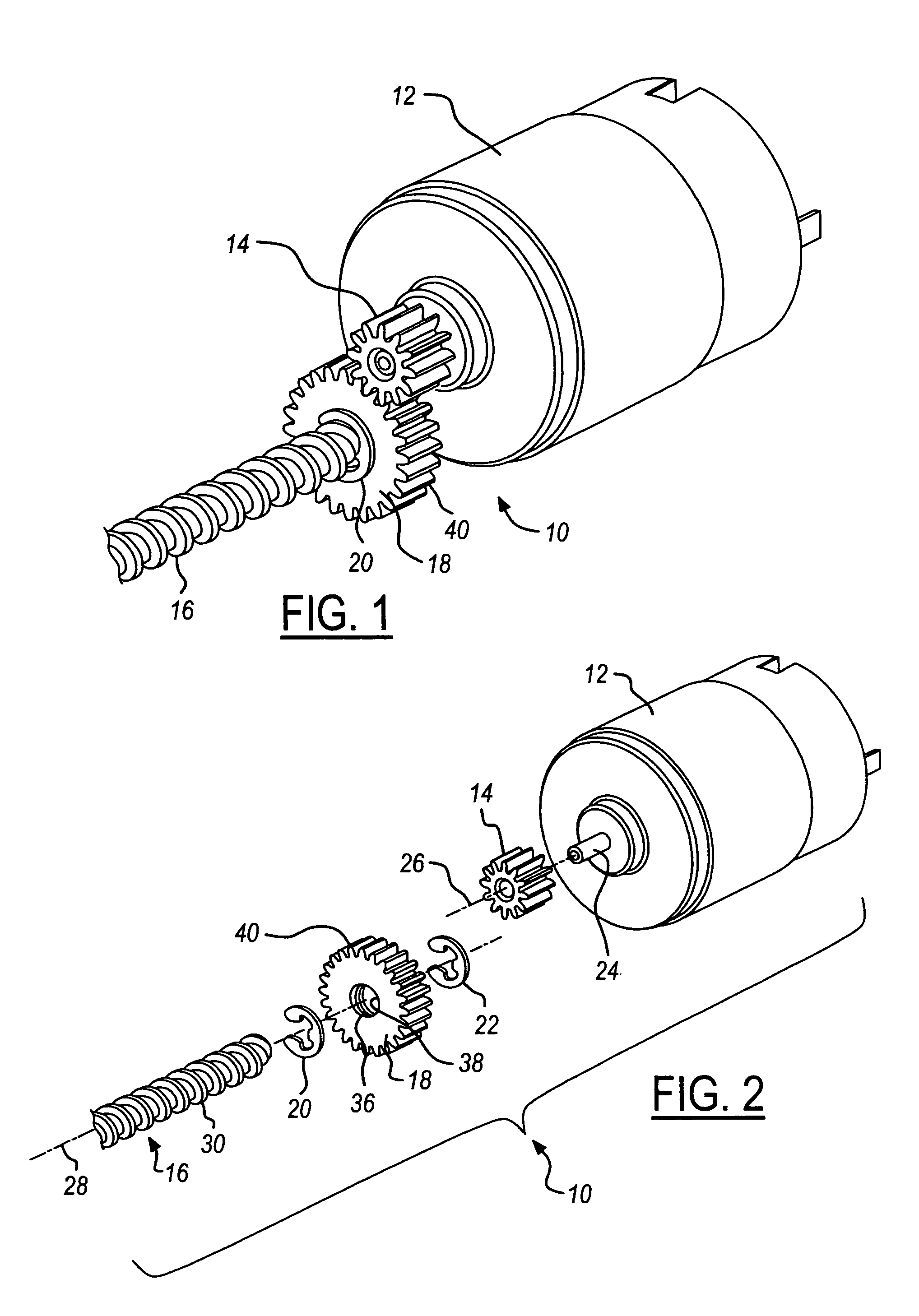 Actuator structure and method for attaching a gear or pulley to lead screw