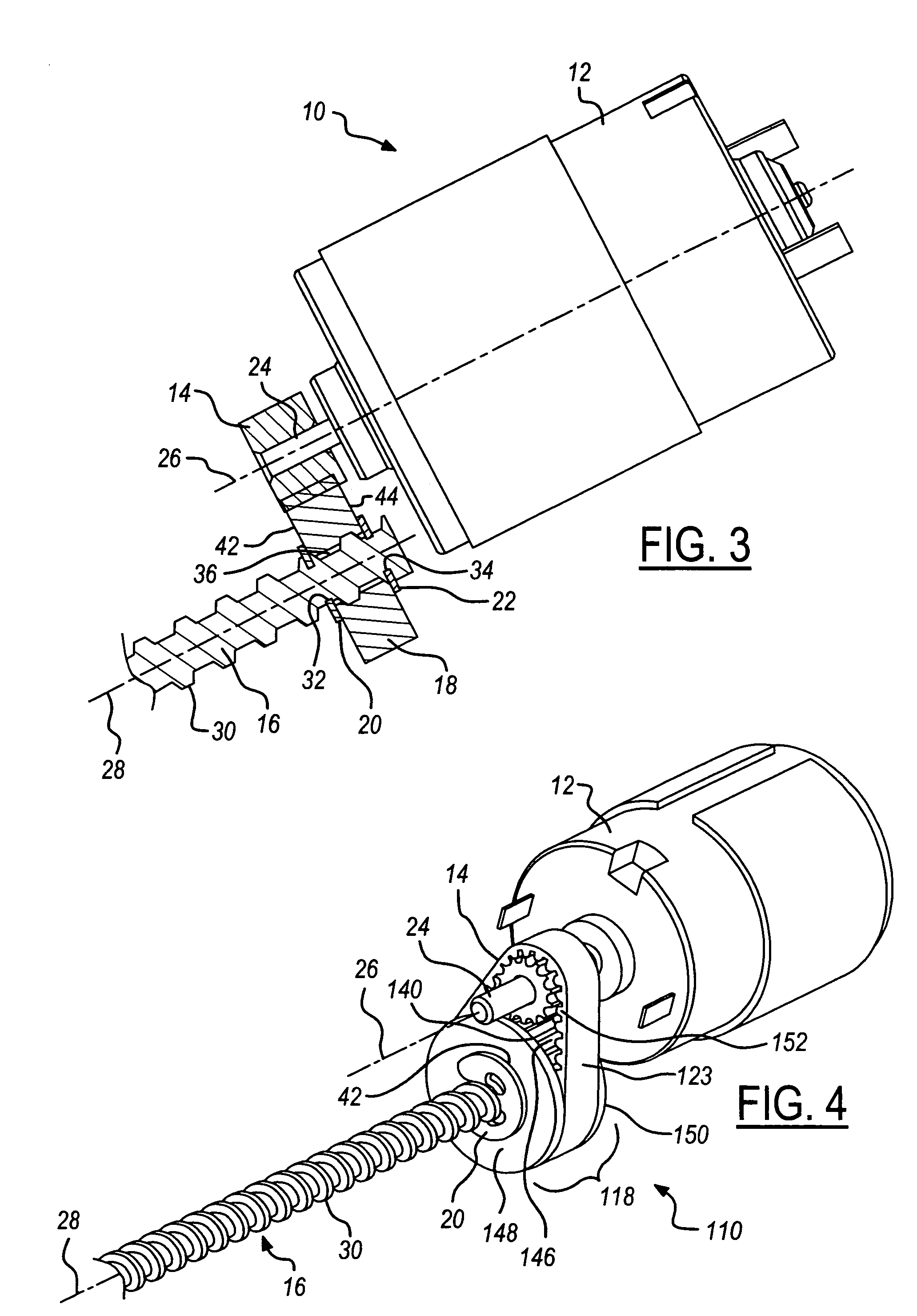 Actuator structure and method for attaching a gear or pulley to lead screw