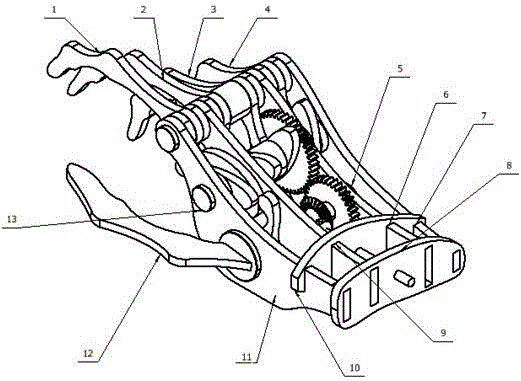 Bionic grabbing manipulator