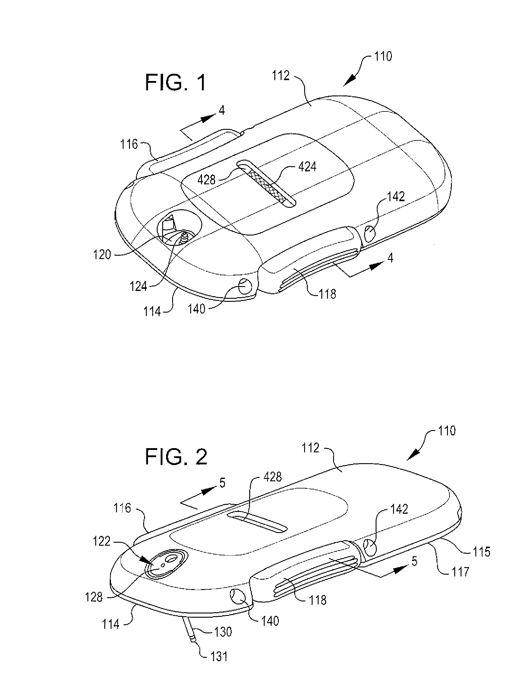 Disposable infusion device with cannula port cover