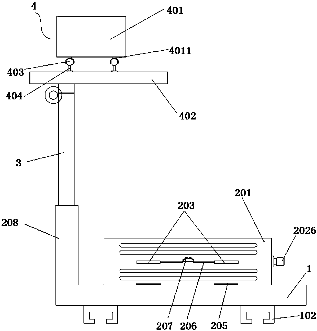 Fast loading-unloading and fixing device for high speed rail cargoes