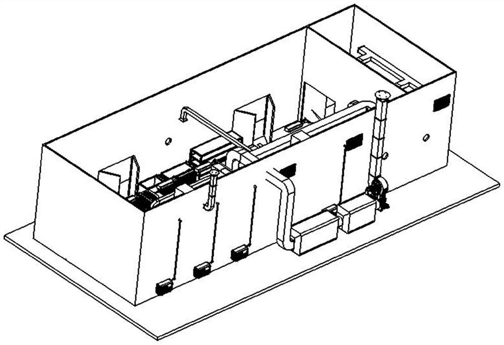 Aero-engine blade spraying production line and control method