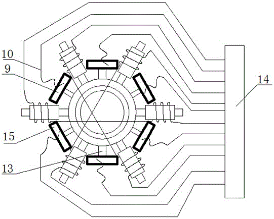 A device for rotating electromagnetic field assisted laser drilling