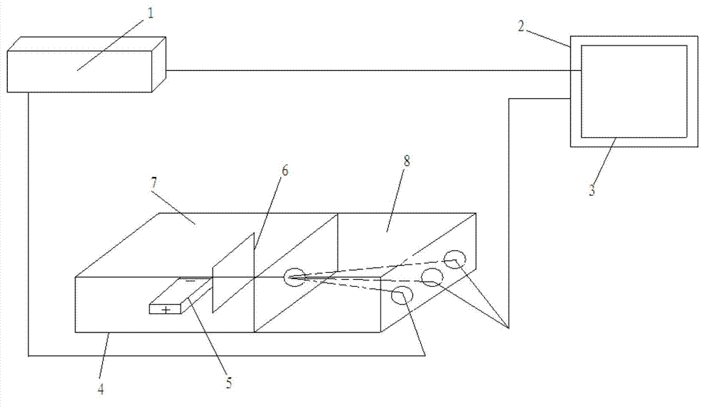 Transient electromagnetic underground detecting instrument