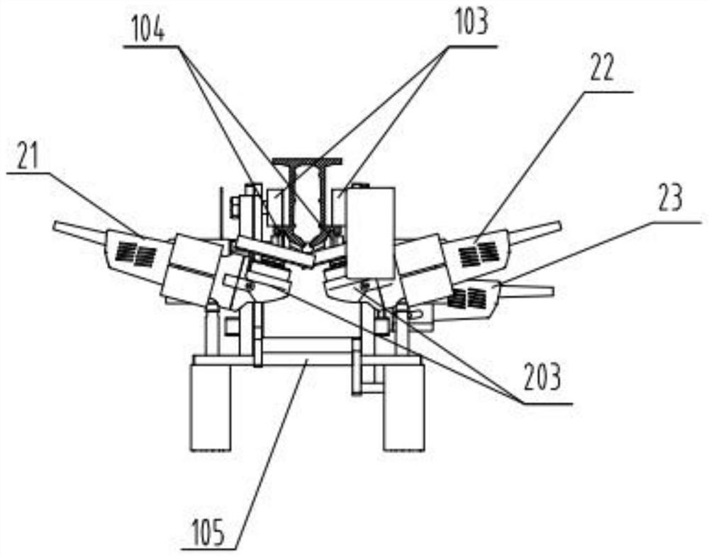 Contact line grinding machine of rigid contact net