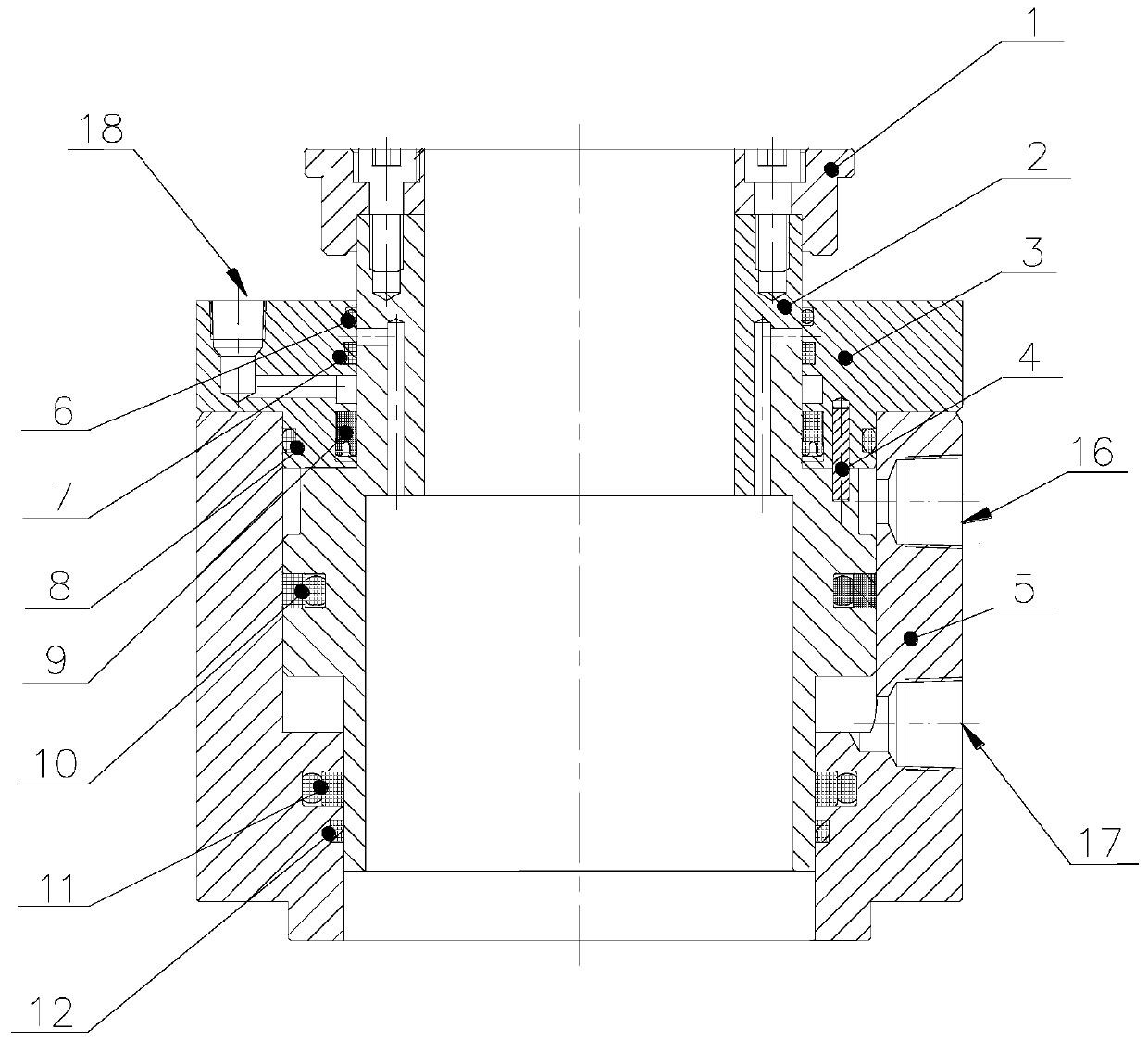 Tool changing oil cylinder mechanism and tool changing mechanism for machining center main shaft