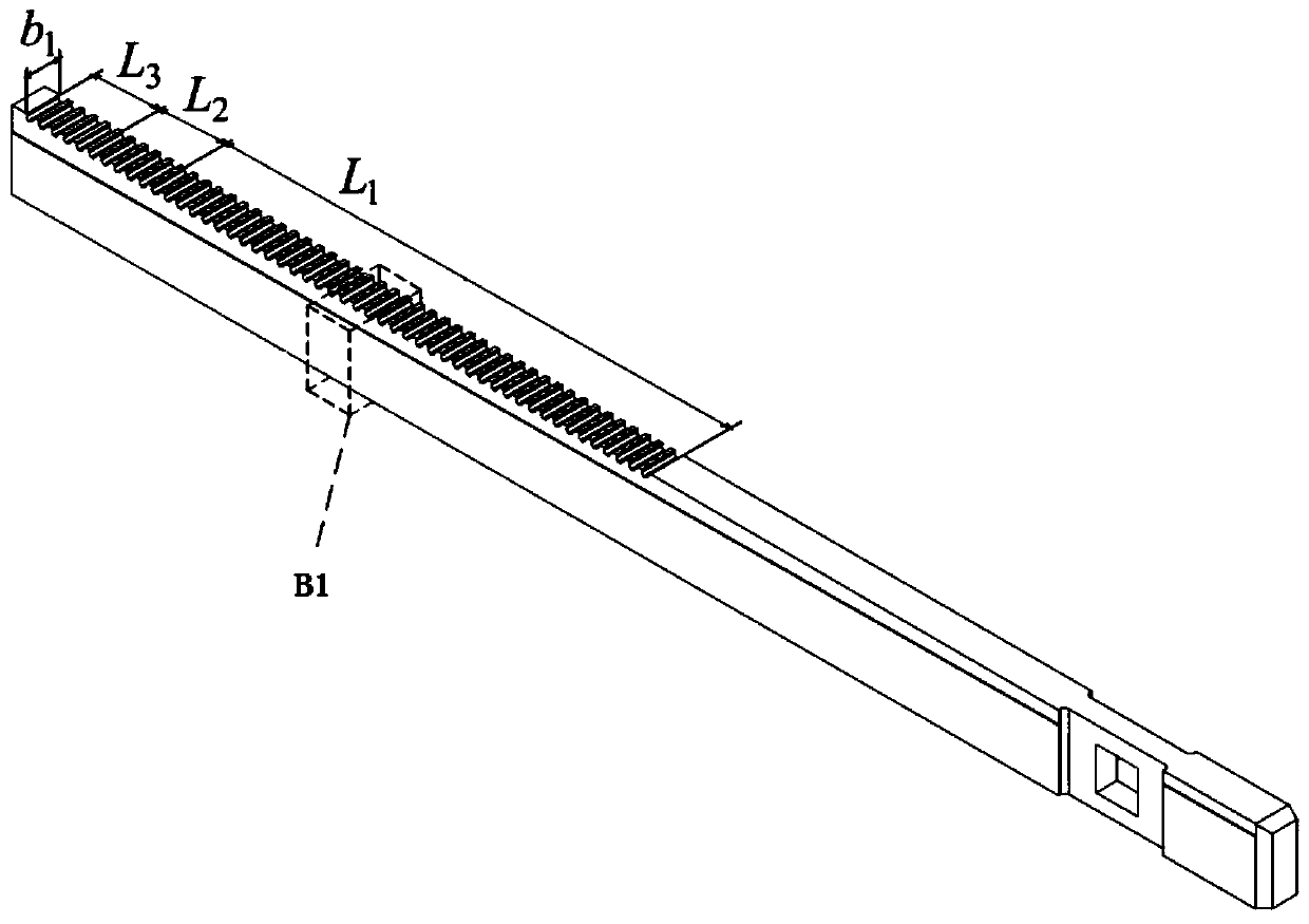 Microstructure keyway broach for surfaces of bionic dung beetle elytra, and preparation method thereof