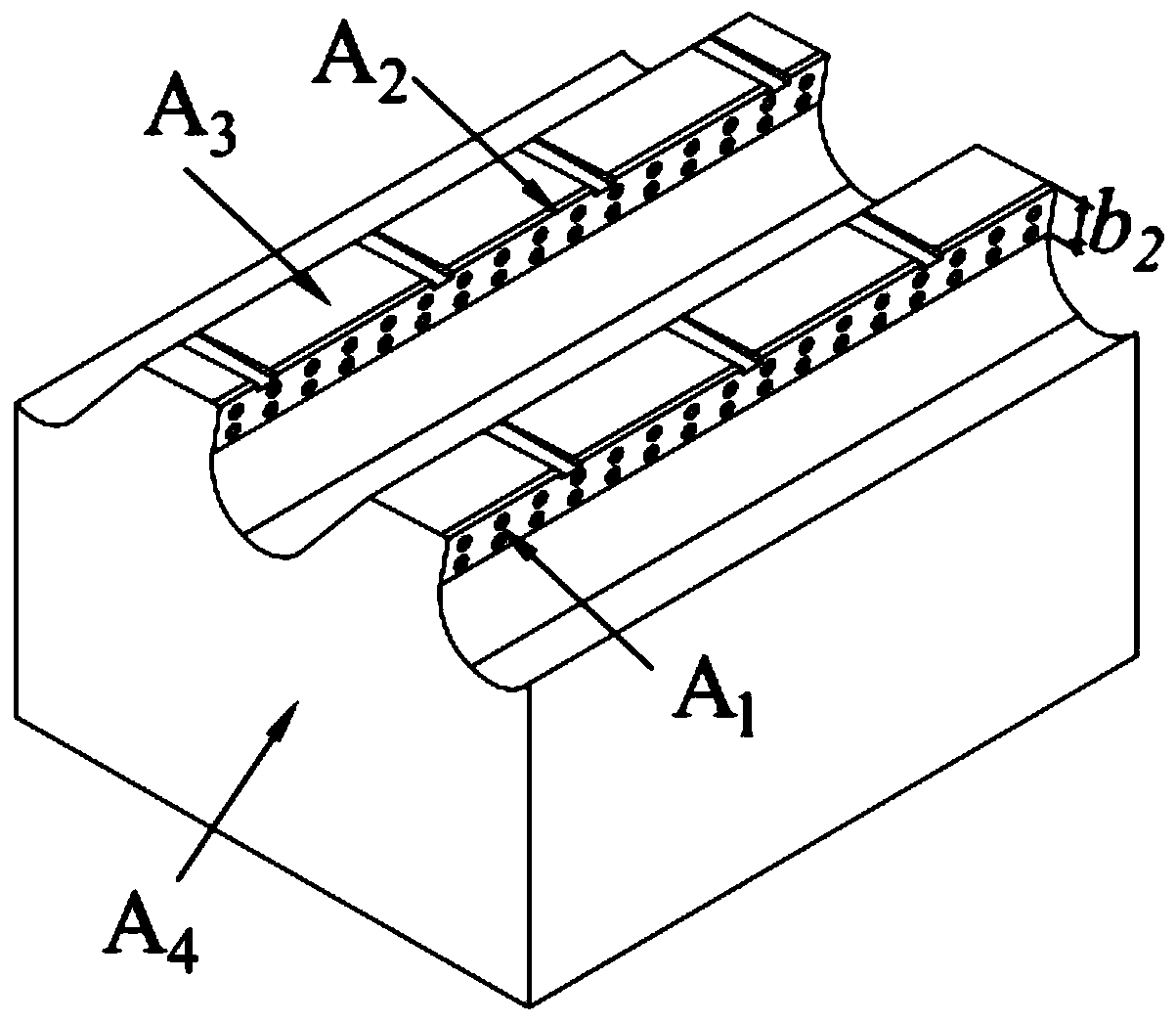 Microstructure keyway broach for surfaces of bionic dung beetle elytra, and preparation method thereof