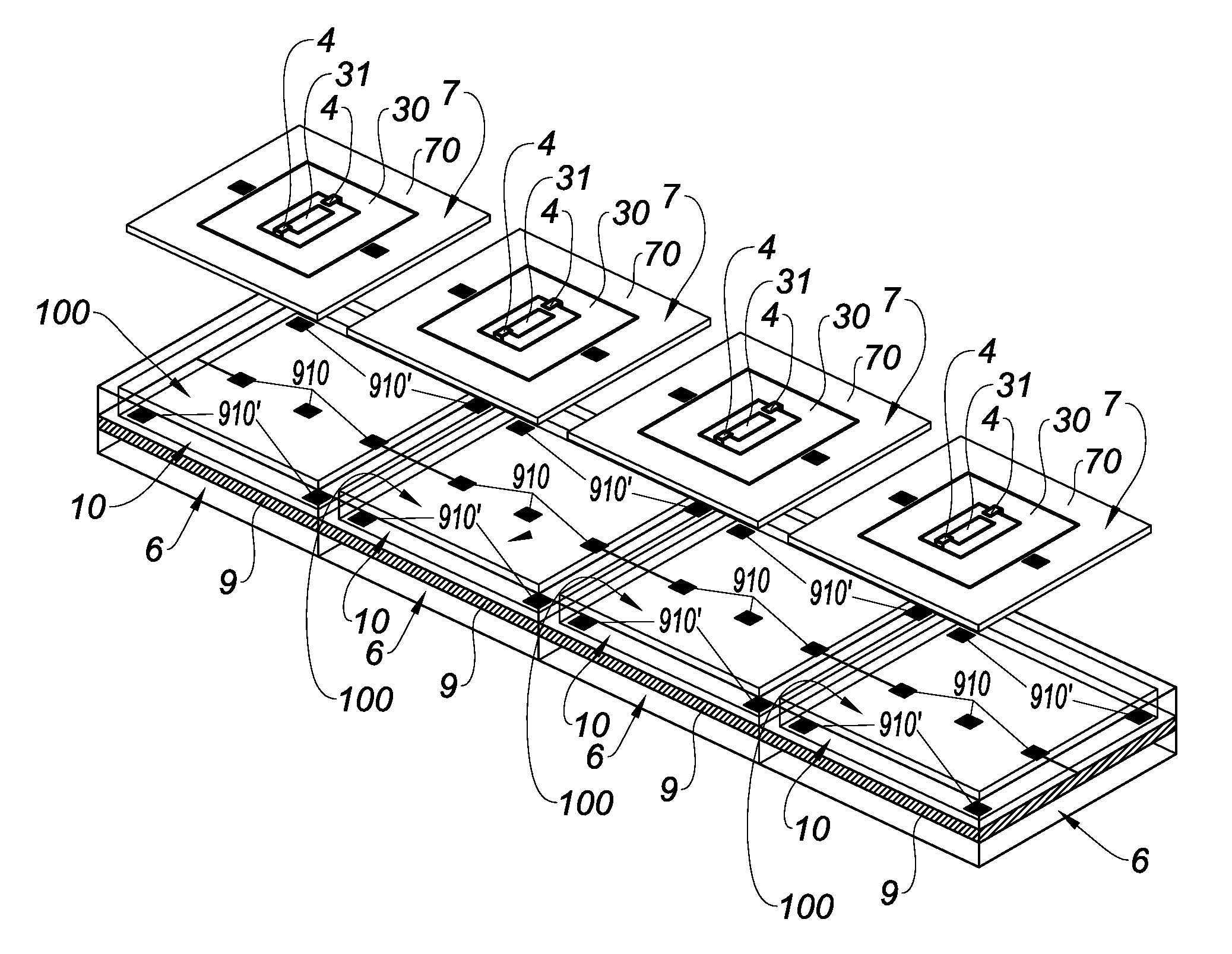 Transmitarray unit cell for a reconfigurable antenna