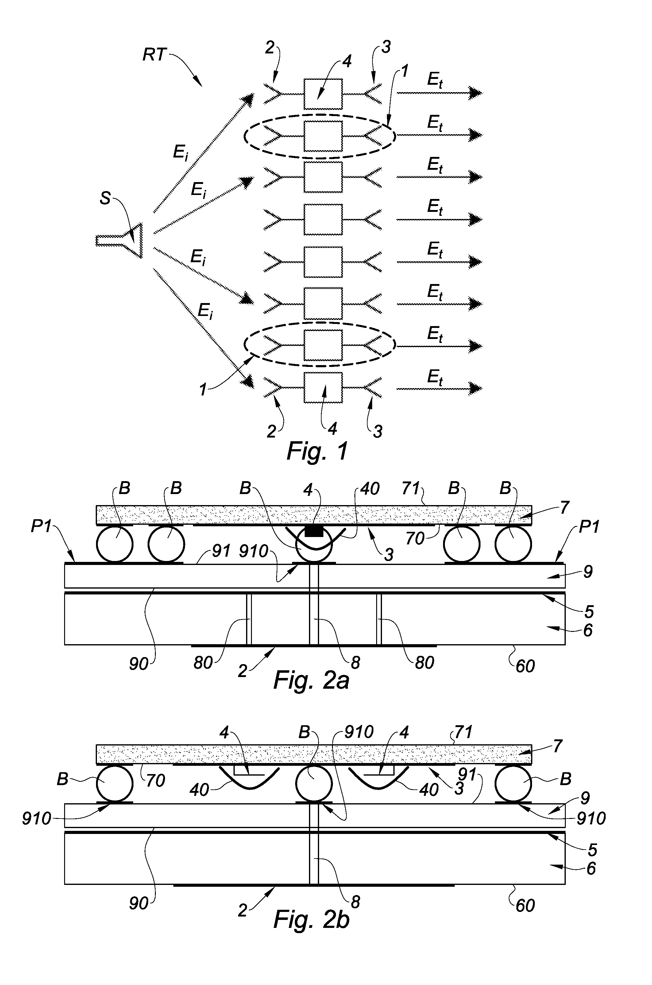 Transmitarray unit cell for a reconfigurable antenna